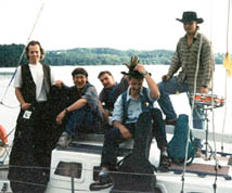 zleva: ibuk,Pja,Milan Pospil, Tom Slma, Honza Bandy Foto na Lodi